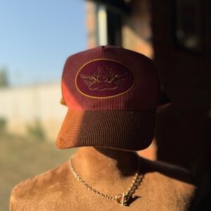 Boys Lie Maroon and Brown Trucker Hat